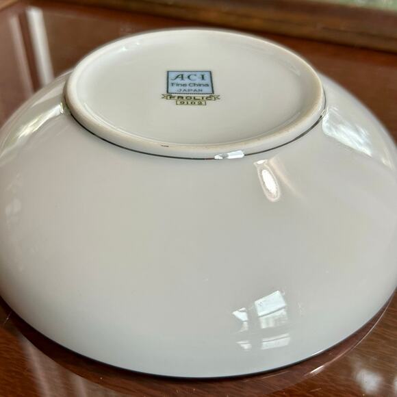 Vintage ACI Fine China Frolic Atomic Cereal Bowl Mid-Century Modern - Picture 8 of 14